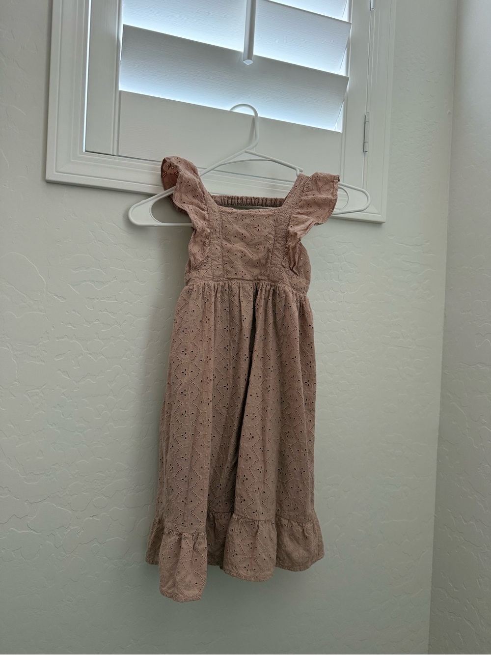 Noralee Girls Pink Eyelet Ruffle Sundress